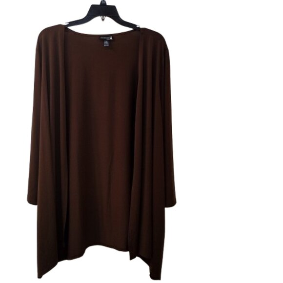 Antthony: Long Sleeve Cardigan, Size 2X, Brown - Picture 1 of 5